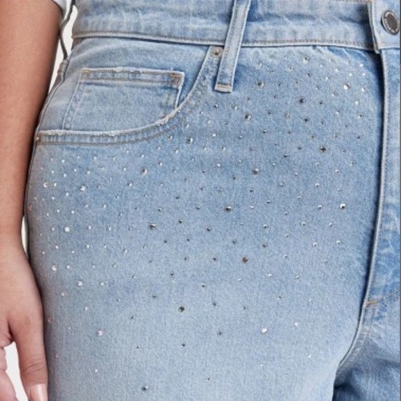 High-Rise Embellished 90's Straight Jeans - Universal Thread Light Wash - Picture 6 of 11